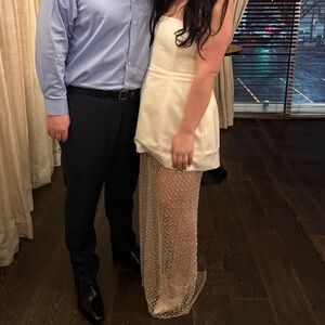 Elegant Cream Wedding Dress